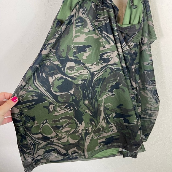 Stylish Green Camo Mini Dress - Picture 8 of 12